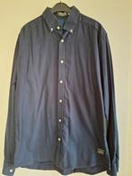 Donkerblauw slimfit overhemd Jack &Jones mt.M, Kleding | Heren, Ophalen of Verzenden, Zo goed als nieuw, Blauw