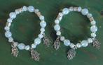 DB24 Armband met opaliet kralen rond 10mm, boheems kristal, Overige materialen, Met edelsteen, Nieuw, Verzenden