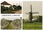 Groeten uit Beesd - 3 afb o.a. molen boomgaard - ongelopen, Verzamelen, Ansichtkaarten | Nederland, Ophalen of Verzenden, Ongelopen