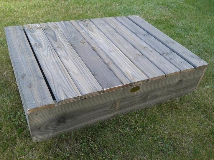HOUTEN ZANDBAK 75x100 incl deksel kant en klaar geleverd, Kinderen en Baby's, Speelgoed | Buiten | Zandbakken, Nieuw, Ophalen