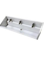 RVS Wastrog inclusief kranen - 180cm, Ophalen of Verzenden, Nieuw, Rvs, Wastafel