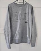 Kastopruiming: Grijze trui met print - CHEAQUE - maat S, Ophalen of Verzenden, Zo goed als nieuw, Maat 46 (S) of kleiner, Grijs