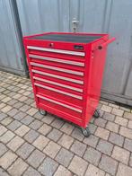 Gereedschapswagen met gereedschap, Doe-het-zelf en Verbouw, Gereedschapskisten, Ophalen, Gevuld, Zo goed als nieuw