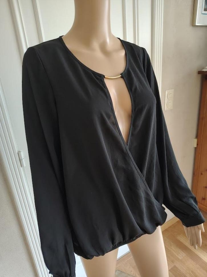 nieuw stijlvol blouse, Kleding | Dames, Blouses en Tunieken, Nieuw, Maat 38/40 (M), Blauw, Verzenden