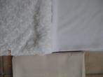 2 witte lappen stof - stretch - polyester? - gratis créme st, Overige materialen, 120 cm of meer, Wit, Nieuw
