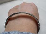 Zilveren vintage slavenarmband met scharnier nr.138, Sieraden, Tassen en Uiterlijk, Verzenden, Zo goed als nieuw, Zilver, Zilver