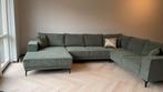 Hoekbank Soho Ribstof Lichtgroen, Ophalen, Hoekbank, 300 cm of meer, 75 tot 100 cm