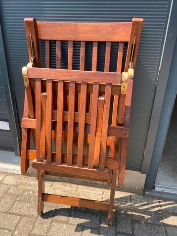 Teakhouten Tuinstoelen verstelbaar beschikbaar voor biedingen