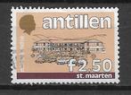 Nederlandse Antillen 1986 Gebouw bestuurscollege aanvulling, Verzenden, Gestempeld