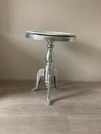 Bijzettafel zilver, Minder dan 55 cm, Rond, Zo goed als nieuw, Ophalen