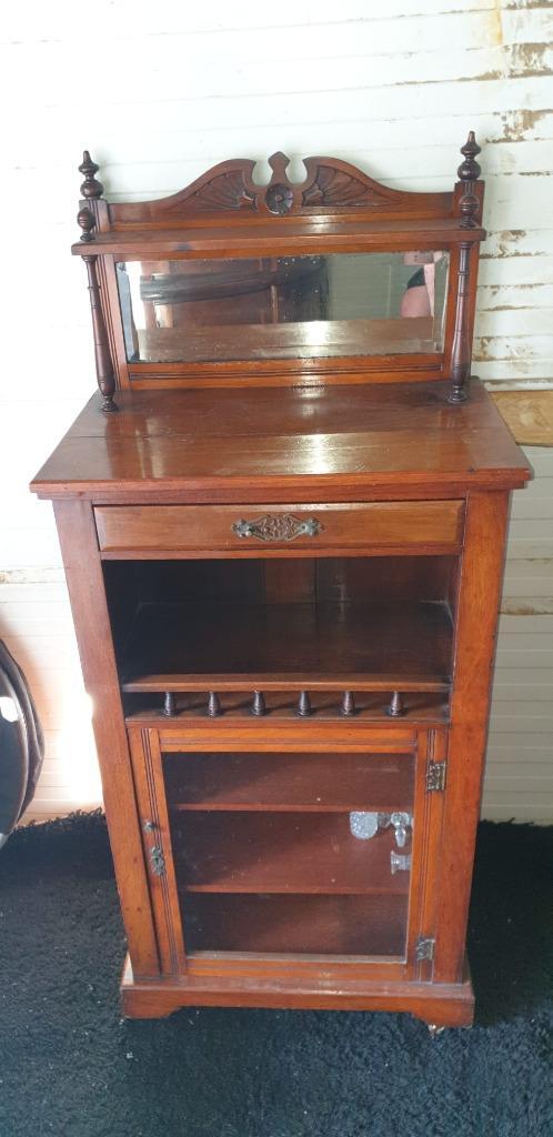 antiek dranken kabinet, Huis en Inrichting, Kasten | Dressoirs, Gebruikt, Minder dan 50 cm, 25 tot 50 cm, Met lade(s), Met deur(en)
