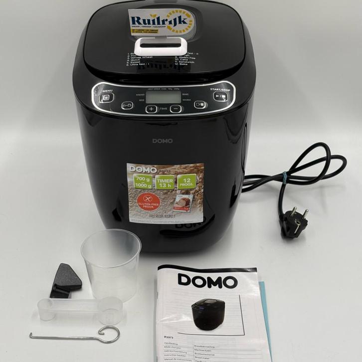 DOMO B3973 Broodbakmachine - Glutenvrij & Lactosevrij, Witgoed en Apparatuur, Keukenmixers, Zo goed als nieuw