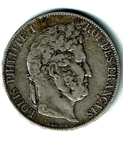 Zilveren 5 Francs Louis Philippe I - 1847, Postzegels en Munten, Munten | Nederland, Losse munt, Overige waardes, Vóór koninkrijk