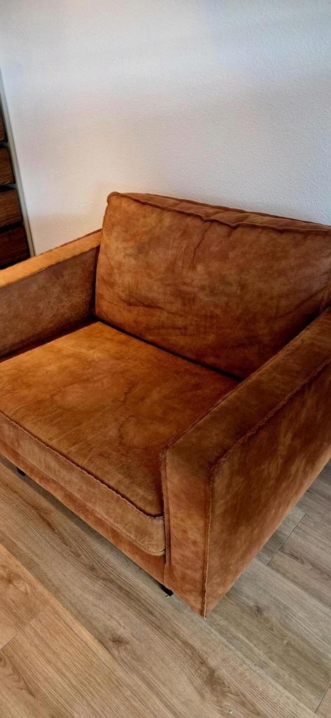 Leren Loveseat fauteuil van BePure, Huis en Inrichting, Banken | Sofa's en Chaises Longues, Gebruikt, Eenpersoons, Minder dan 150 cm