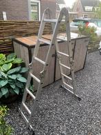 Vouw ladder 4x3 - 3,80m, Ophalen, Gebruikt, Ladder, Opvouwbaar of Inschuifbaar