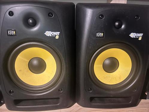 2 x KRK Rockit 8, Audio, Tv en Foto, Luidsprekers, Zo goed als nieuw, Front, Rear of Stereo speakers, 120 watt of meer, Overige merken