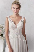 Trouwjurk tweedehands open rug 38/40, Ophalen of Verzenden, Zo goed als nieuw, Wit, Trouwjurk