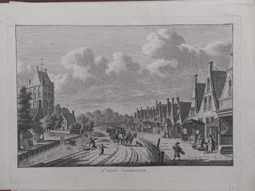239/ t' dorp Tjummarum - Tzummarum Gravure uit 1790 beschikbaar voor biedingen