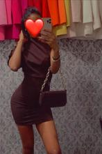 Bruine mini jurk met plooien, Kleding | Dames, Jumpsuits, Bruin, Zara, Ophalen of Verzenden, Zo goed als nieuw