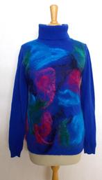 Aparte blauw/kleurtjes knitwear coltrui! L, Verzenden, Zo goed als nieuw, Maat 42/44 (L), Blauw