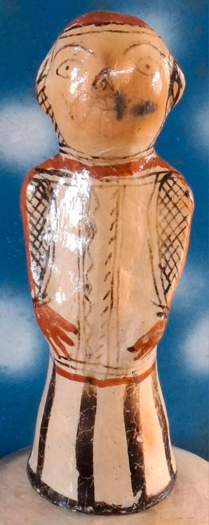 Berberse man,  Marokko.  Sculptuur.  27 cm. *Zie tekst., Antiek en Kunst, Antiek | Keramiek en Aardewerk, Ophalen