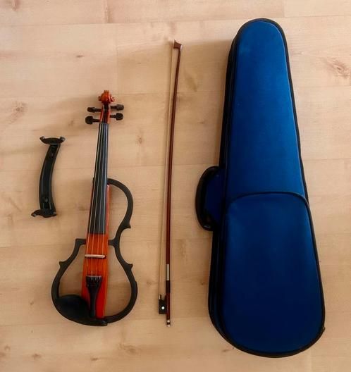 Elektrische Viool - Leonardo EV-40-GN, Muziek en Instrumenten, Strijkinstrumenten | Violen en Altviolen, Zo goed als nieuw, Viool