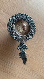 Theezeefje Douwe Egberts, verzilverd, Antiek en Kunst, Ophalen of Verzenden, Zilver