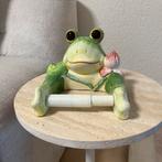 Vintage keramische 3D toiletrolhouder - kikker, Antiek en Kunst, Ophalen of Verzenden