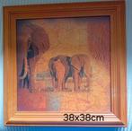 Olifanten schilderij/prent, Ophalen of Verzenden