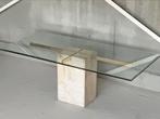 Artedi travertine eettafel, 1980’s, Ophalen of Verzenden