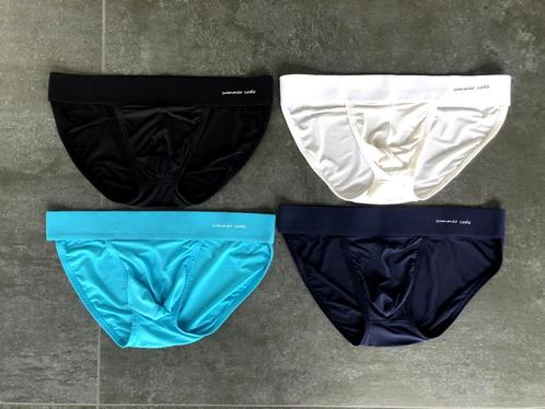 4 Slips, maat S, Kleding | Heren, Ondergoed, Slip, Blauw, Verzenden