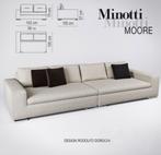 Minotti Moore Modulaire Sofa - 3 Elementen ter herstoffering, Ophalen, Gebruikt, 100 tot 125 cm, Hoekbank