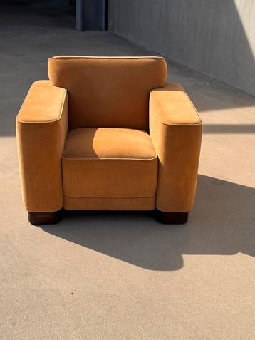 VINTAGE ART DECO mohair club fauteuil Frankrijk ca 1930 beschikbaar voor biedingen