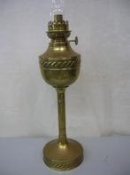 Olielamp, Tafellamp, messing, Antiek en Kunst, Antiek | Lampen, Ophalen of Verzenden
