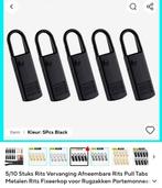 Rits sluiting: vervangbaar en afneembaar per stuk:, Ophalen of Verzenden, Nieuw, Rits of Sluiting