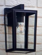 buitenlamp wandlamp mat zwart rechthoekig, Tuin en Terras, Wandlamp, Ophalen of Verzenden, Netvoeding, Rvs