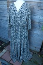 Overslagjurk zwart/ oker Paprika mt 3 (48) Maxi Vaste prijs, Kleding | Dames, Zwart, Maat 46/48 (XL) of groter, Ophalen of Verzenden
