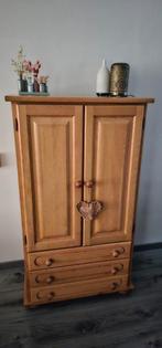 eiken houten degelijke kast, Ophalen, Gebruikt, 70 tot 120 cm, 120 tot 170 cm