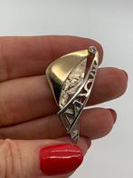 T793 Prachtige zilveren modernist hanger, Overige voorstellingen, Ophalen of Verzenden, X, Goud