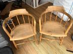Twee klassieke stoeltjes (ongelakt), Huis en Inrichting, Stoelen, Ophalen, Gebruikt, Twee, Bruin
