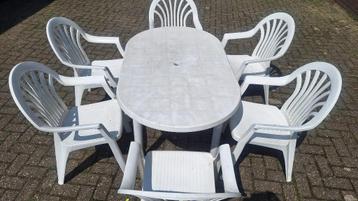 Tuinset tafel + 6 stoelen Hartman beschikbaar voor biedingen