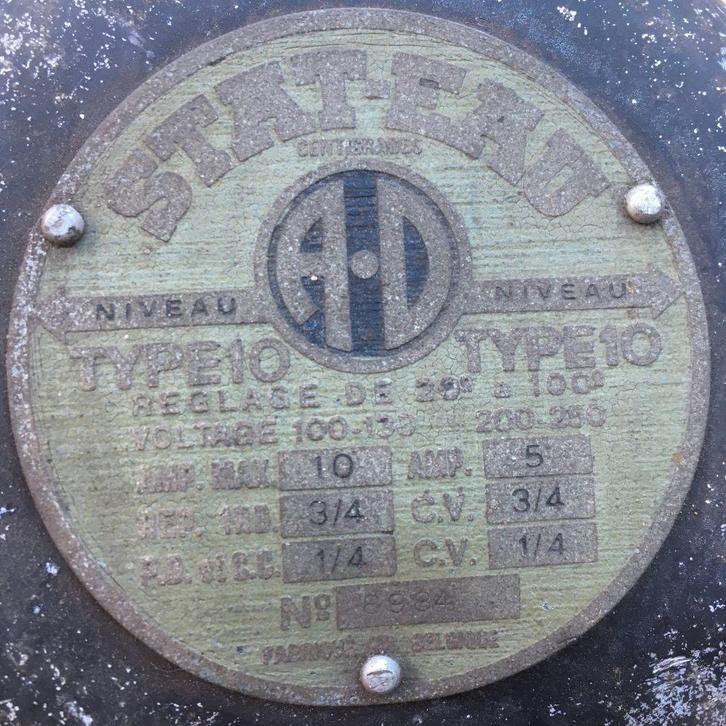 Stat-Eau - Reglage de 20 à 100C - Type10, Antiek en Kunst, Antiek | Gereedschap en Instrumenten, Ophalen of Verzenden