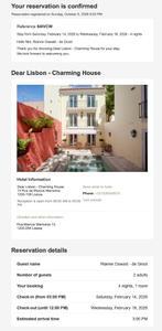 4 hotelovernachtingen in prachtig hotel Lissabon (14-18 feb), Twee personen, 3 overnachtingen of meer