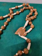 rozenkrans groot met houten kralen, Ophalen of Verzenden