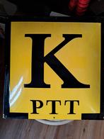 Mooi PTT Emaille Reclamebord, Ophalen of Verzenden, Gebruikt, Reclamebord