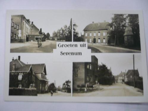 sevenum 4 luikkaart mooi glans kaart gelopen stempel onduide, Verzamelen, Ansichtkaarten | Nederland, Gelopen, Limburg, 1940 tot 1960