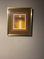 Zeefdrukken 2 stuks in lijst, Huis en Inrichting, Woonaccessoires | Lijsten, Ophalen of Verzenden, Zo goed als nieuw, Hout, Minder dan 50 cm