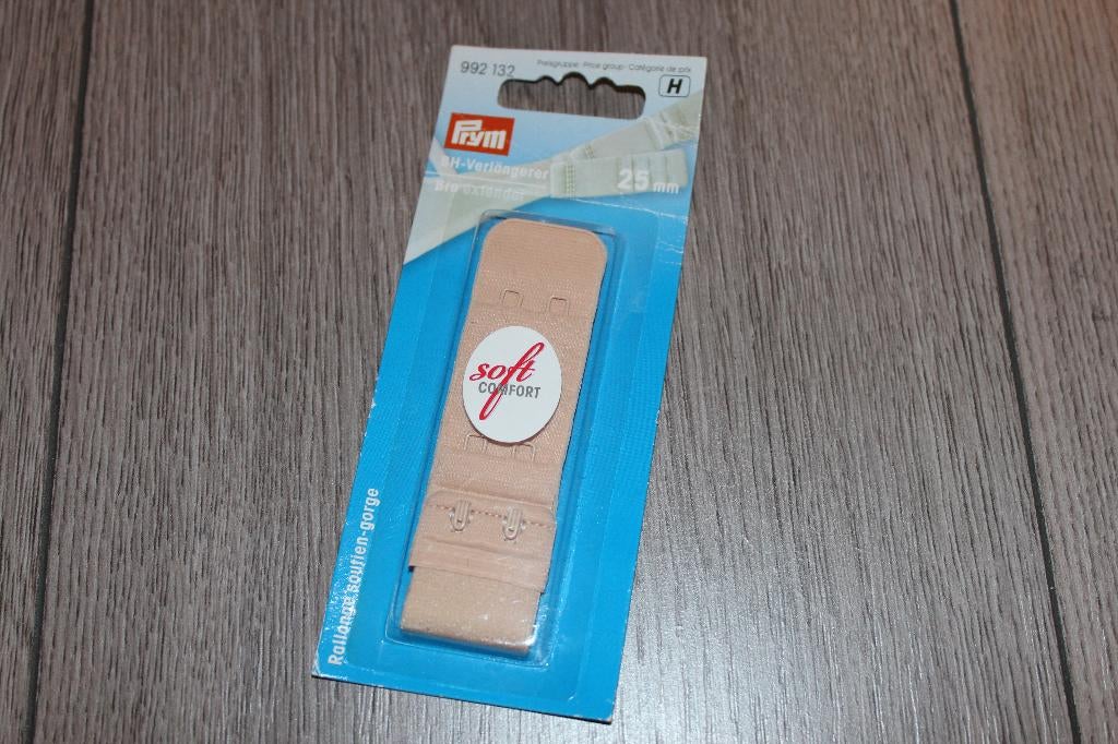 Prym BH verlengstuk beige - 25 mm 992132 #2188, Ophalen of Verzenden, Nieuw, Rits of Sluiting