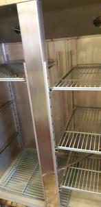 combi steel industriële koelkast dubbel deurs., Witgoed en Apparatuur, Koelkasten en IJskasten, Ophalen, Zonder vriesvak, 200 liter of meer