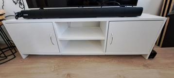 Wit TV-kastje (zgan) - 120x30x38 cm beschikbaar voor biedingen